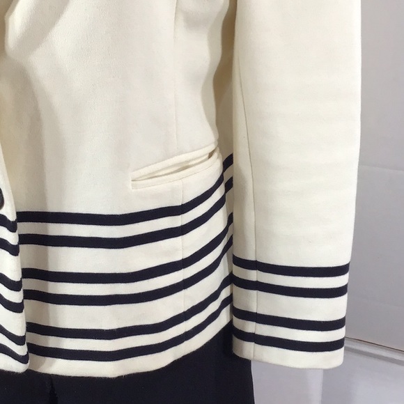 J. Crew nautical cotton stripe blazer S - Picture 5 of 11